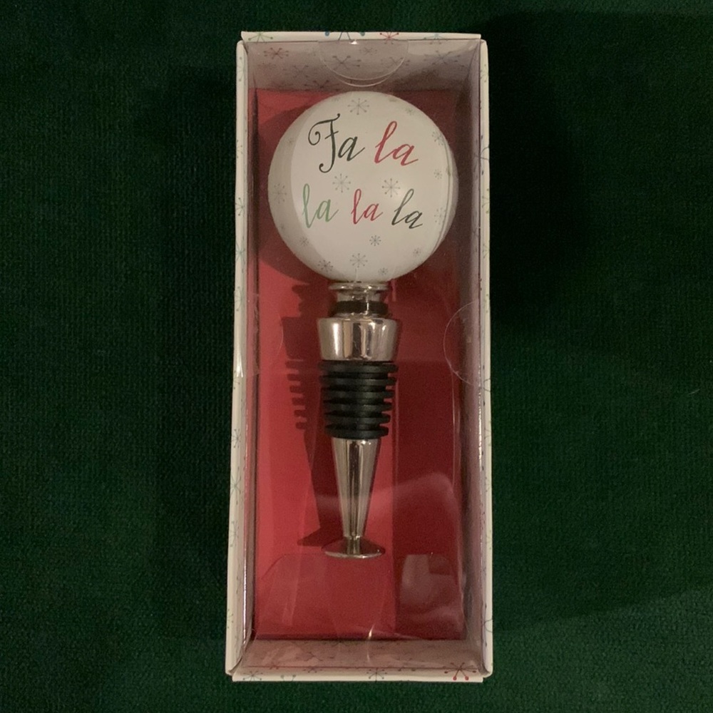 🍷❄️ Holiday bottle stopper🍷❄️